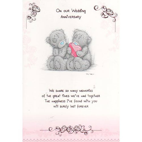 Greeting Cards For Wedding Anniversary. On Our Wedding Anniversary Me