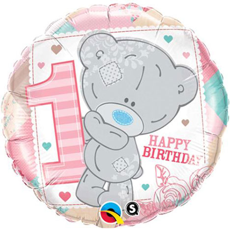 1st Birthday Girl Me to You Bear Balloon (Unfilled)  £2.99