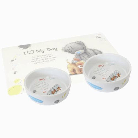 Me to You Bear I Love My Dog Feeding Set  £15.99