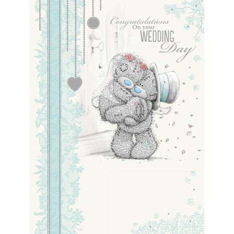 Wedding Day Congratulations Me to You Bear Card  £3.59