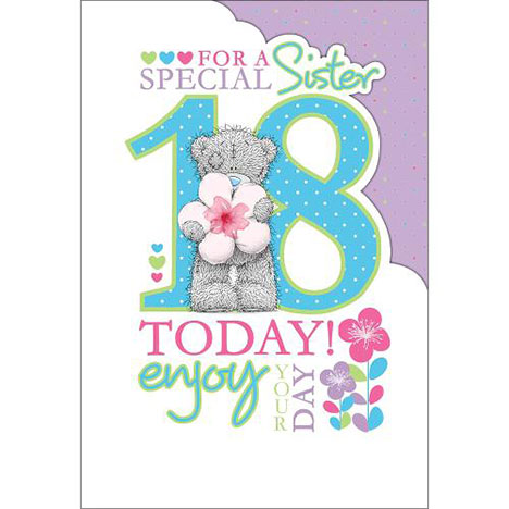 Sister 18th Birthday Me to You Bear Card  £2.49