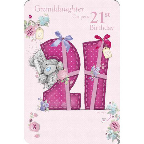 Granddaughter on 21st Birthday Me to You Bear Card   £2.40