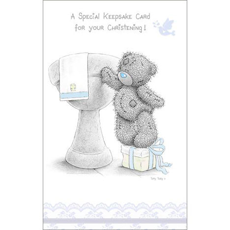 Me to You Bear Christening Memories Keepsake Card  £3.79