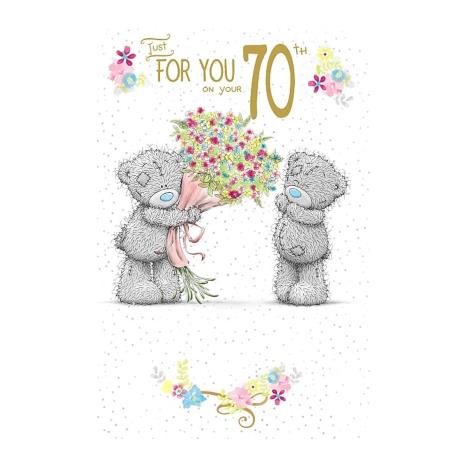 On Your 70th Birthday Me to You Bear Birthday Card A01MS372 Me