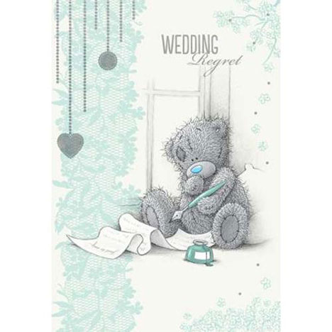 Wedding Regret Me to You Bear Card  £1.49