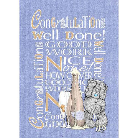 Congratulations Me to You Bear Card  £1.79