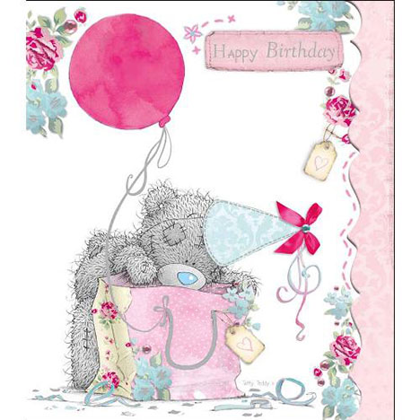 Tatty Teddy with Bag Birthday Me to You Bear Card  £1.80