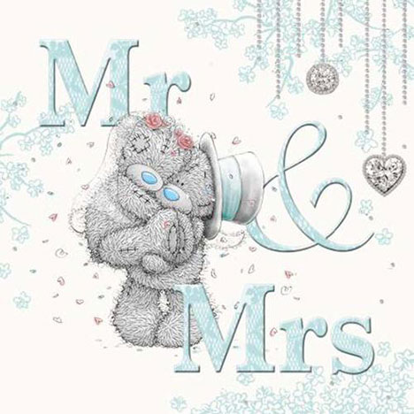 3D Holographic Mr & Mrs Me to You Bear Wedding Card   £2.99