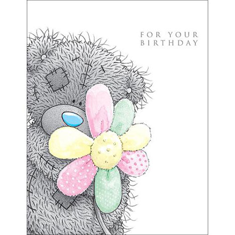 Tatty Teddy With Flower Me to You Bear Birthday Card  £2.49