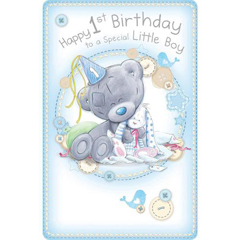 1st Birthday Little Boy Me to You Bear Card A92ES006 Me to You