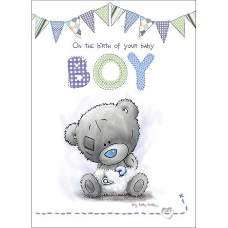 New Baby Boy Tiny Tatty Teddy Me to You Bear Card  £1.79