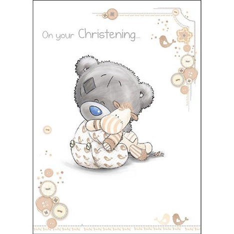 Tiny Tatty Teddy Me to You Bear Christening Card  £1.79