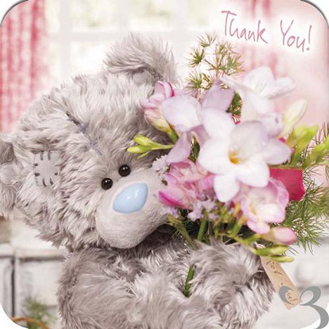 Thank You Me to You Bear Luxury Cards and Envelopes (Pack of 10) (Pack of 10) £3.99