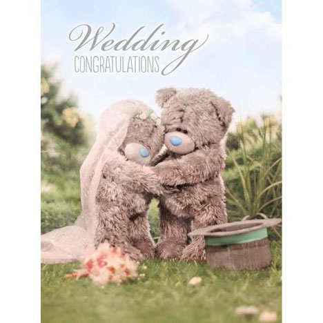 Wedding Congratulations Large Me to You Bear Card  £2.15
