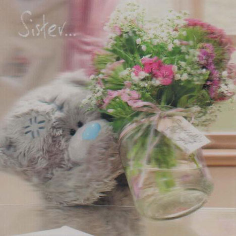 3D Holographic Sister Birthday Me to You bear Card  £2.85