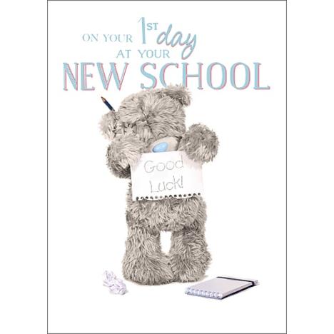 Good Luck 1st Day at New School Me to You Bear Card A93SS026