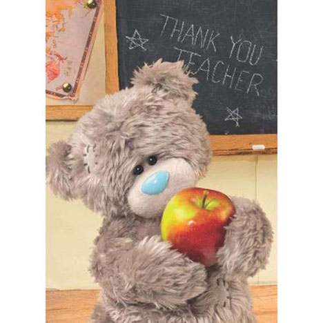 3D Holographic Thank You Teacher Me to You Bear Card  £2.49