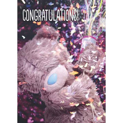 3D Holographic Congratulations Me to You Bear Card   £2.69