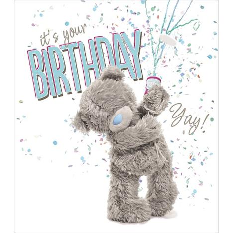 Birthday Popper Photo Finish Me to You Bear Card  £1.89