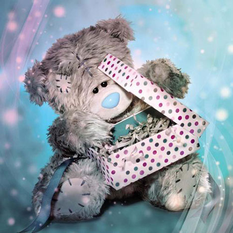 3D Holographic Me to You Bear Present Birthday Card  £2.99