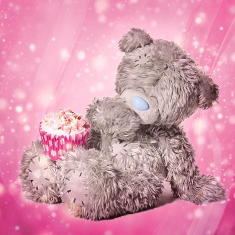 3D Holographic Tatty Teddy With Cupcake Me to You Bear Birthday Card  £2.99