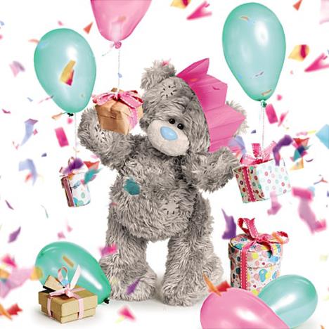 3D Holographic Birthday Celebration Me To You Bear Birthday Card  £3.59