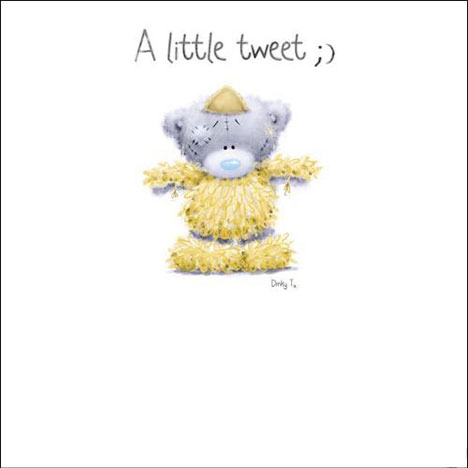 A Little Tweet Friendship Me to You Bear Card  £1.15