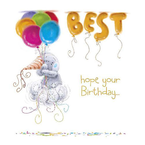 Best Birthday Me to You Bear Birthday Card  £1.89