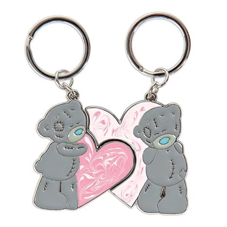 Pink Hearts 2 Part Me to You Bear Keyring  £5.99