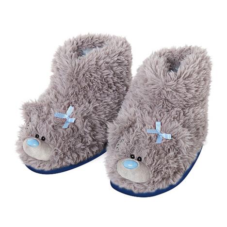 Me to You Bear Plush Slipper Boots Size 5 6 AGL01004 Me to You