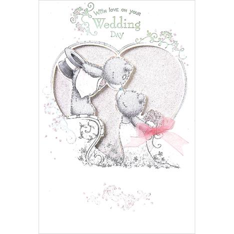 On Your Wedding Day Handmade Me To You Bear Wedding Day Card  £3.79