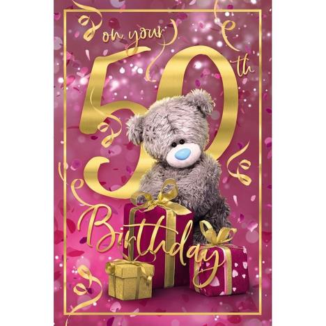 3D Holographic Purple 50th Birthday Me to You Bear Card  £3.39