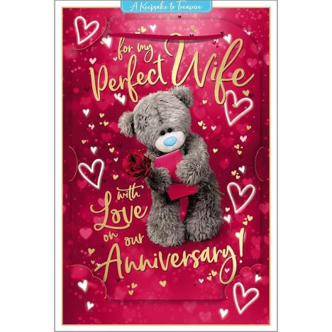 3D Holographic Perfect Wife Anniversary Me to You Bear Card  £3.23