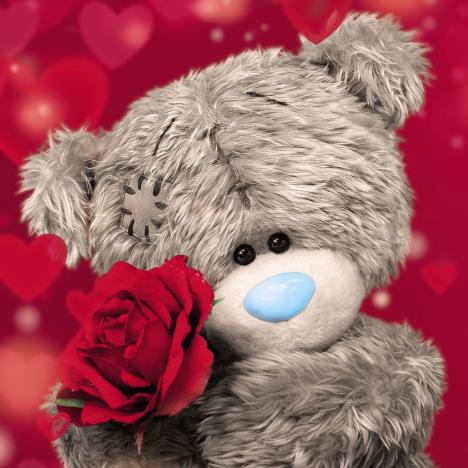 3D Holographic Bear With Rose Me to You Bear Card  £2.69