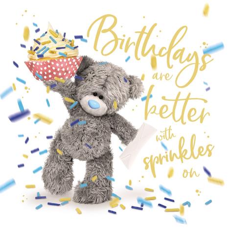 3D Holographic Birthday Sparkles Me to You Bear Card  £2.69