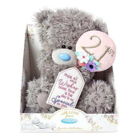 9" 21st Birthday Padded Balloon & Tag Me to You Bear  £19.99