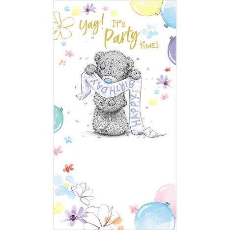 Tatty Teddy Holding Birthday Banner Me to You Bear Birthday Card  £2.19