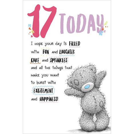 17 Today Me to You Bear Birthday Card  £1.89