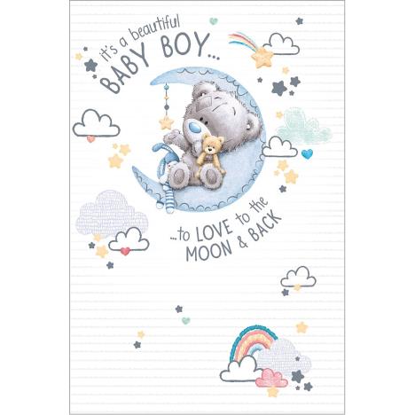 Beautiful Baby Boy Me to You Bear New Baby Card  £1.89