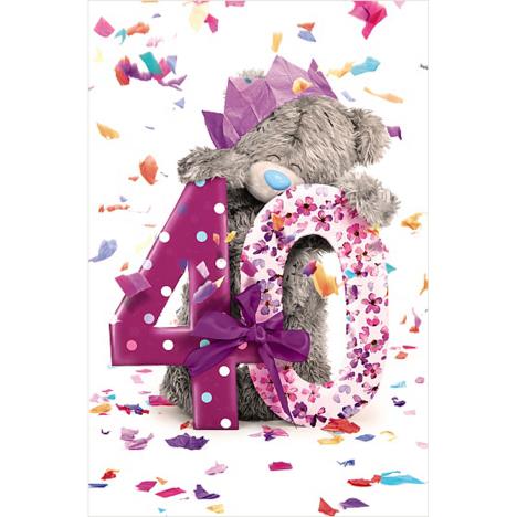 40th Birthday Photo Finish Me to You Bear Birthday Card  £2.19