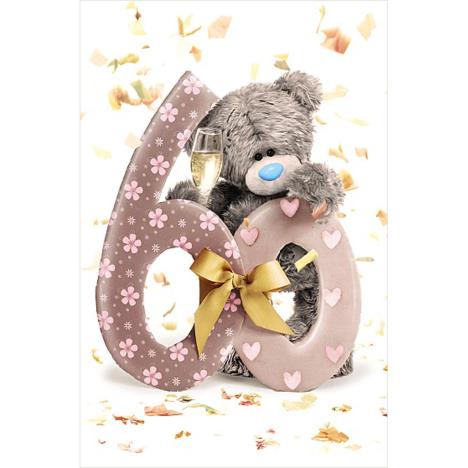 60th Birthday Photo Finish Me to You Bear Birthday Card  £2.19