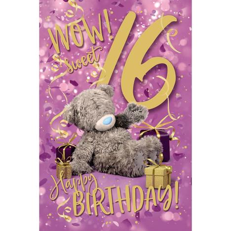 Sweet 16 Photo Finish Me to You Bear 16th Birthday Card  £1.89