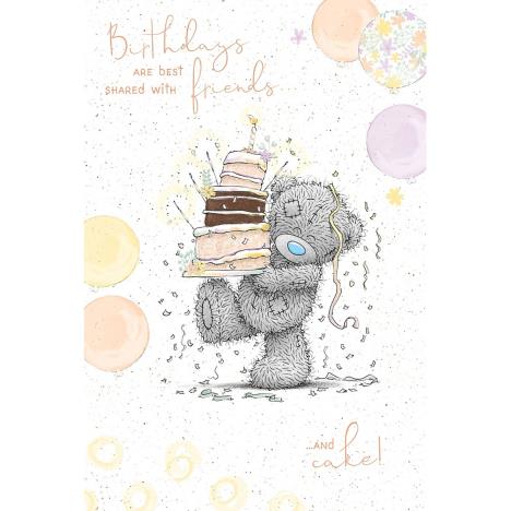 Bear Carrying Cake Me to You Bear Birthday Card  £2.49