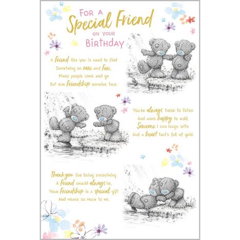 Friend Verse Me to You Bear Birthday Card  £3.59