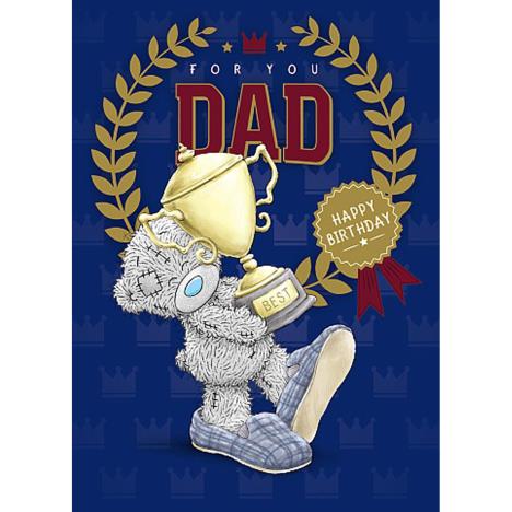 Dad Trophy Me to You Bear Birthday Card  £1.79