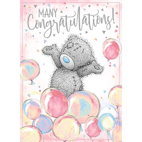 Many Congratulations Me To You Bear Card  £1.79
