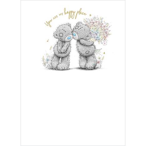 Bears Kissing With Flowers Me to You Bear Card  £1.79