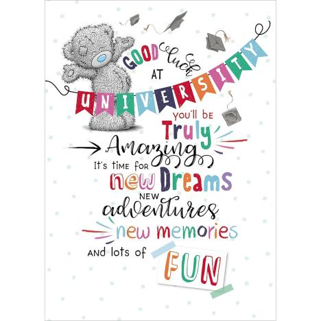 Good Luck at University Me to You Bear Card  £1.79