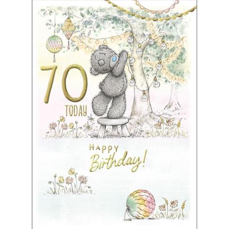 70th Bear Hanging Lights Me to You Bear Birthday Card  £1.61