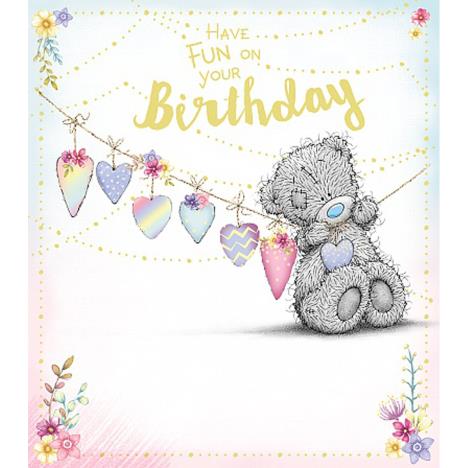 Tatty Teddy Hanging Bunting Me to You Bear Birthday Card  £1.89